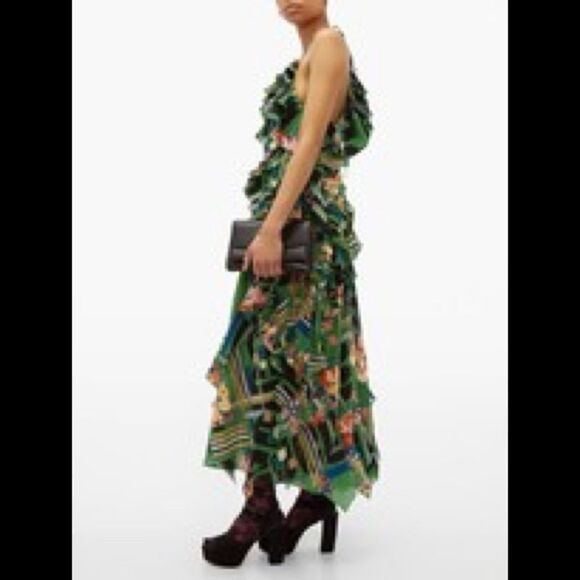 Gucci Floral Check Print Dress